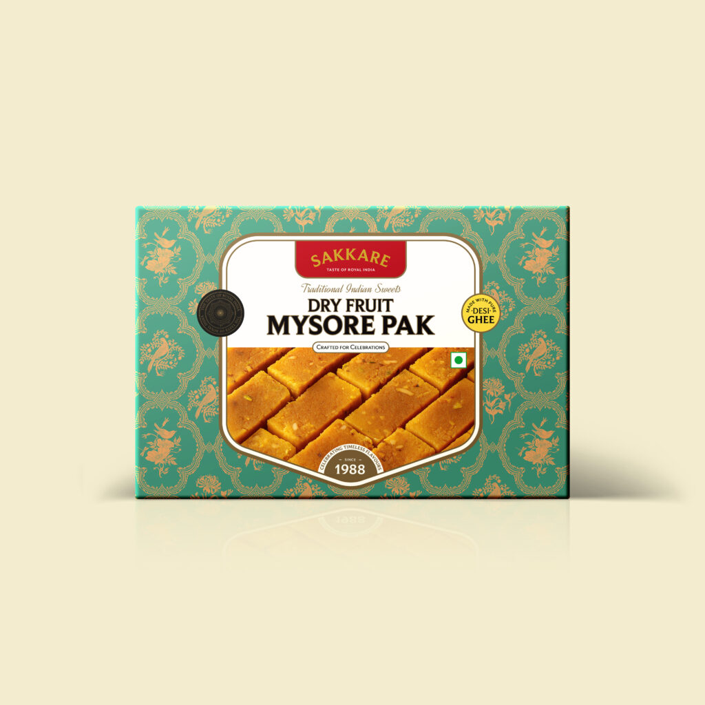 dry fruit mysore pak fop